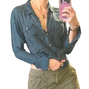 Johnny Was Pete & Greta Silk Utility Shirt – Boho Safari Button Down